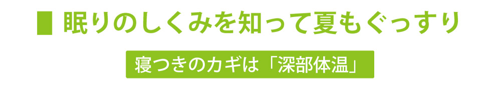 眠りの仕組み深部体温