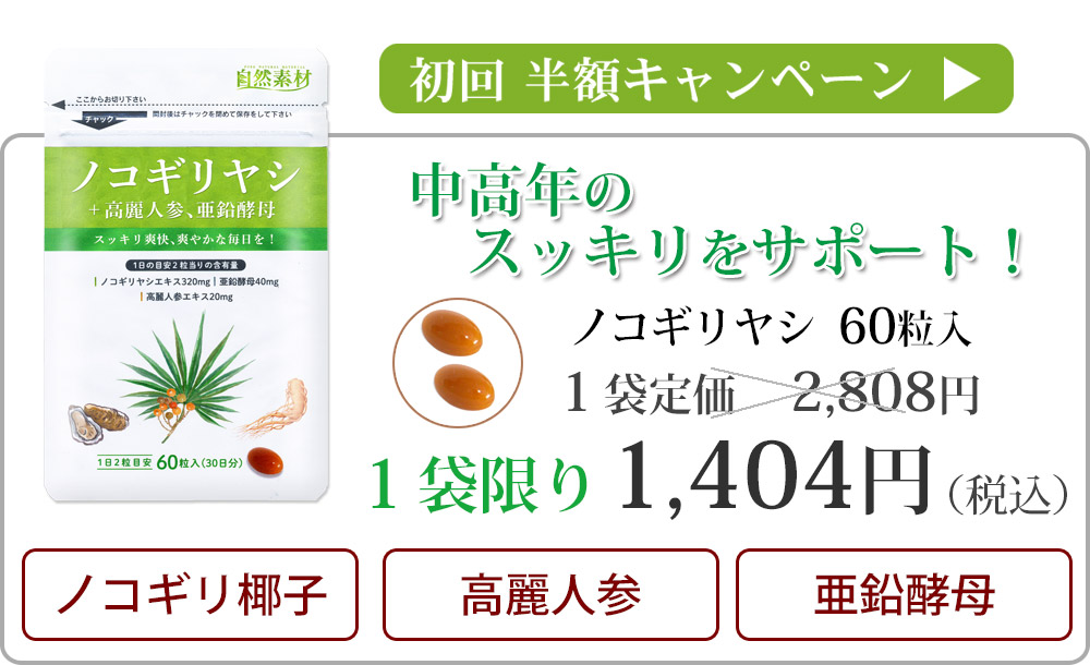ノコギリ椰子初回半額へ飛ぶバナー