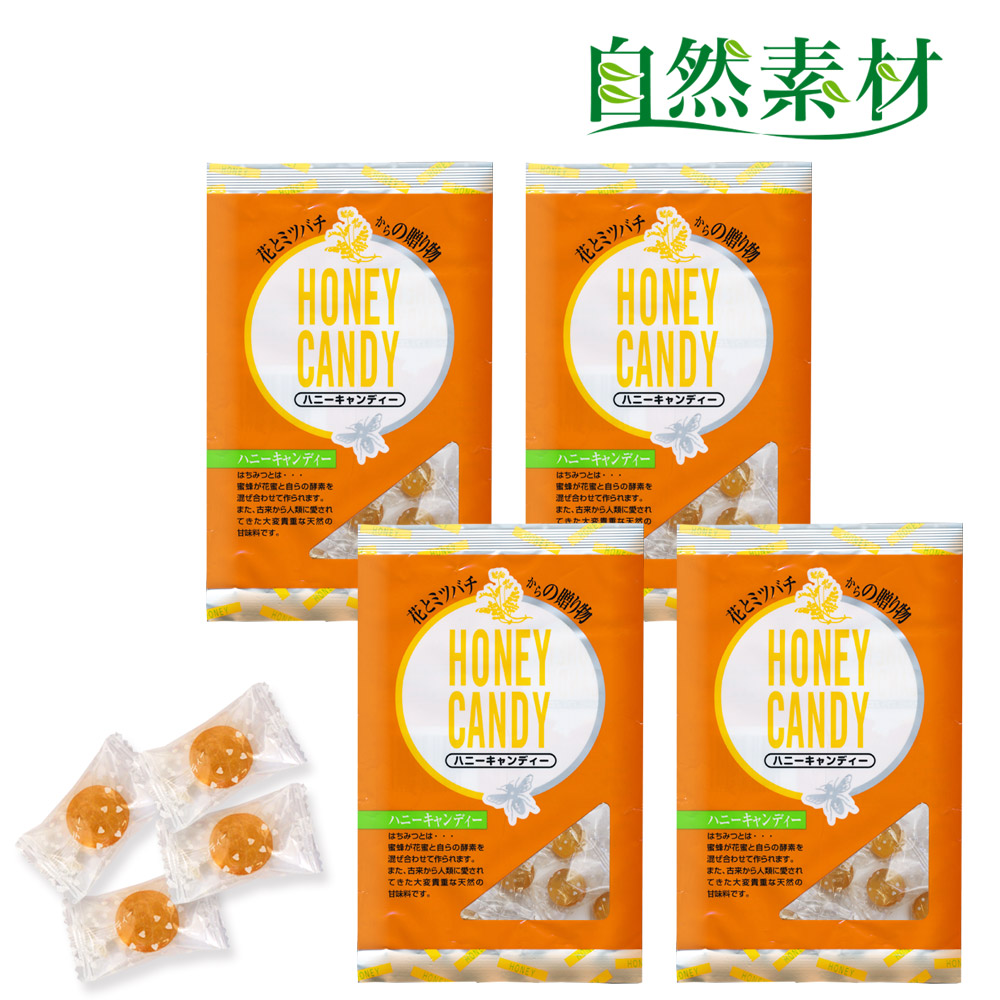 ハニーキャンディ のど飴 はちみつ入 1袋100g入り×5袋セット 花と蜜蜂からの贈り物