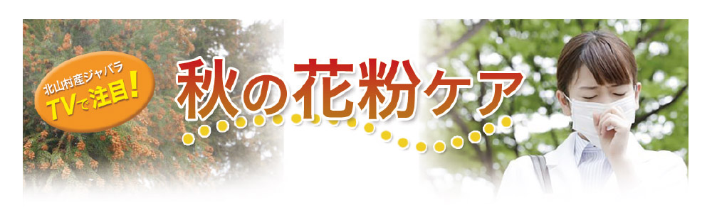 秋の花粉対策